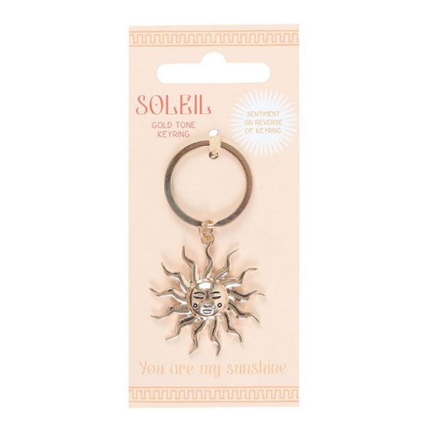 Gold Sun Keyring - Image 3