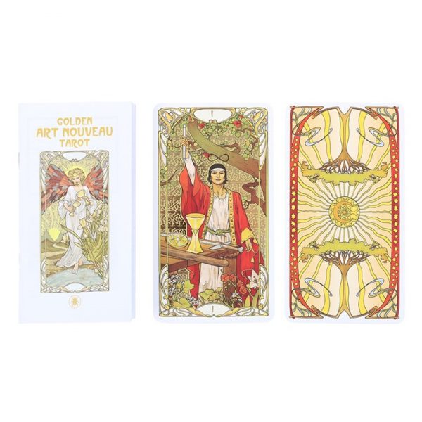 Golden Art Nouveau Tarot Cards - Image 4
