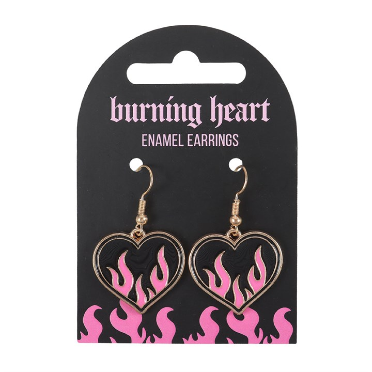 Burning Heart Earrings - Image 2