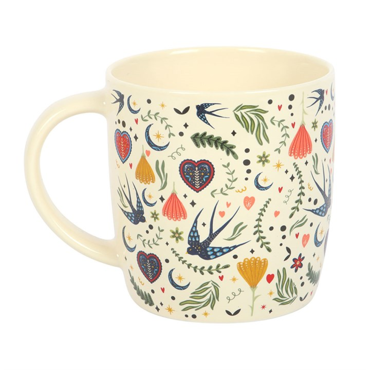 Cream Midnight Bloom Print Mug - Image 2
