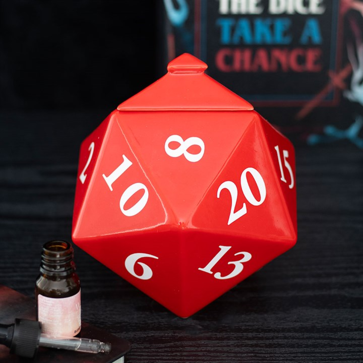 D20 Gaming Dice Shaped Oil Burner - Image 2