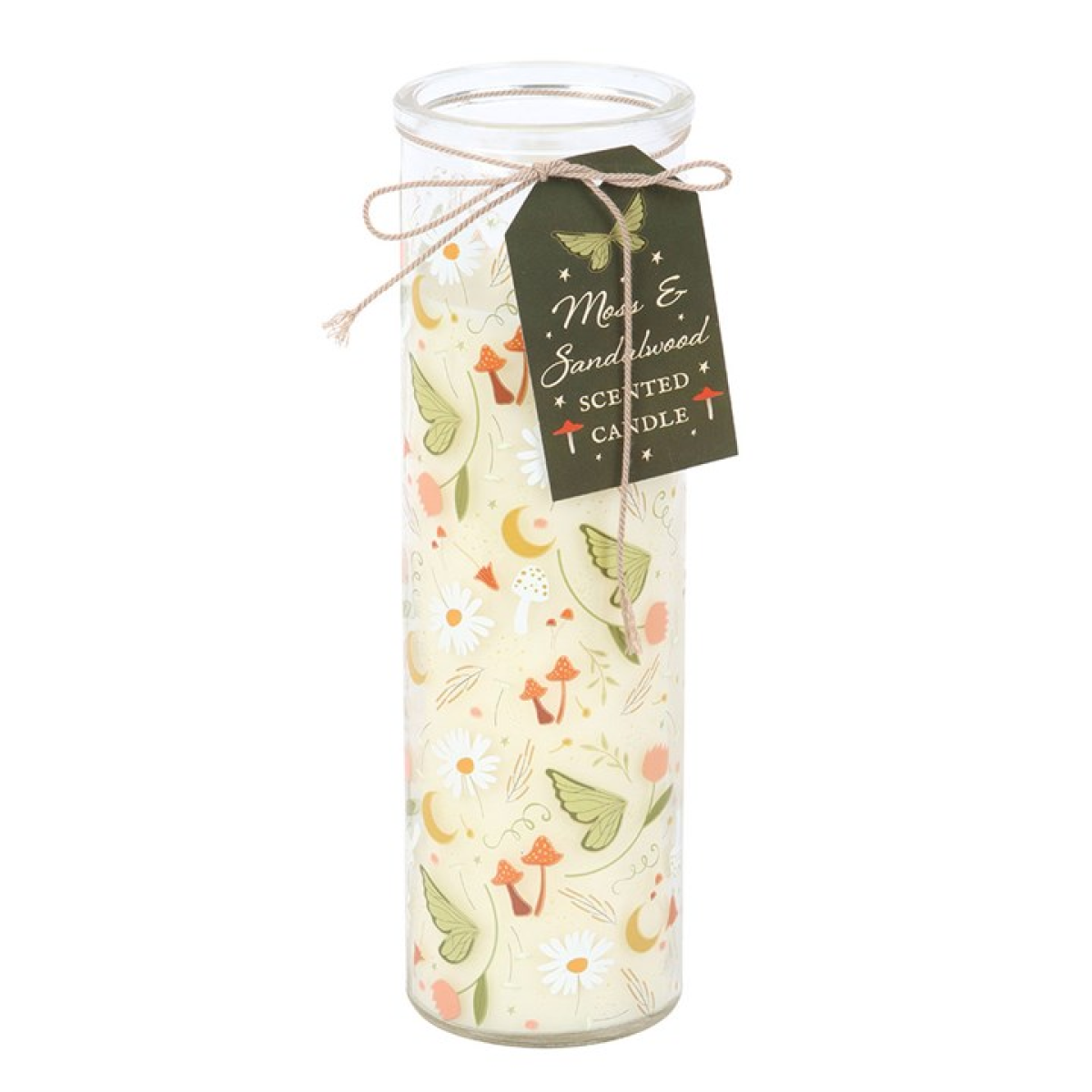 Fairy Folklore Print Moss & Sandalwood Tube Candle - Image 2