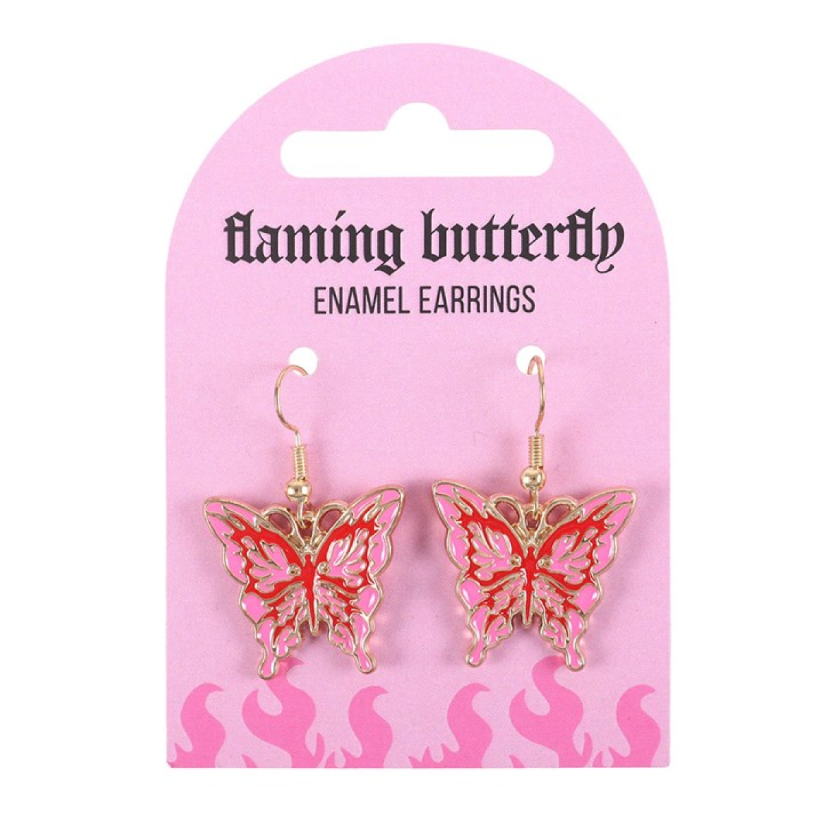 Flaming Butterfly Earrings - Image 2