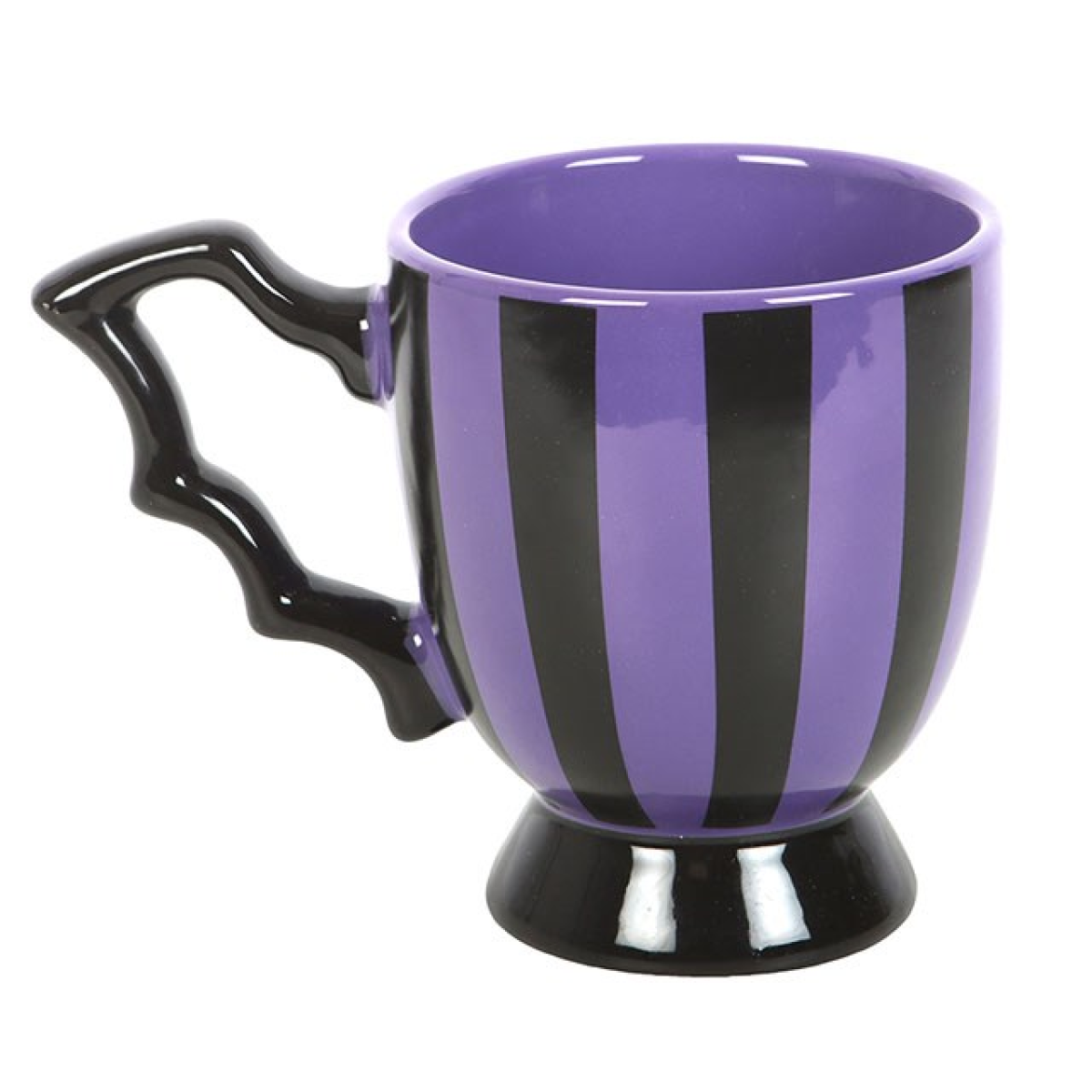 Purple Striped Bat Wing Teacup - Image 2