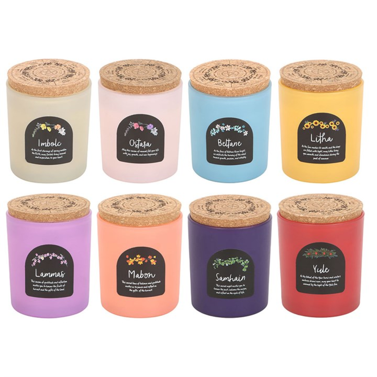 Set of 8 Wheel of the Year Candles - Image 2
