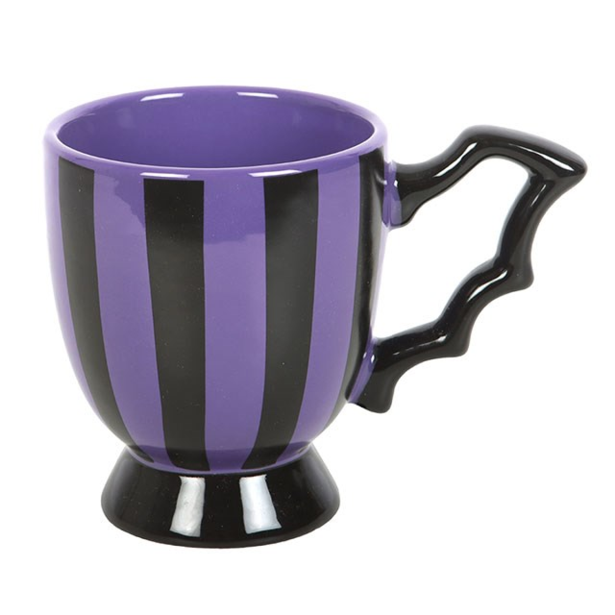 Purple Striped Bat Wing Teacup - Image 3