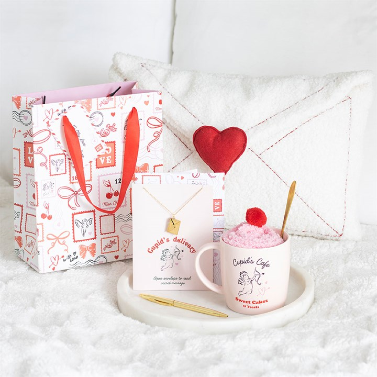 Cupid's Café Mug, Spoon and Socks Set - Image 5