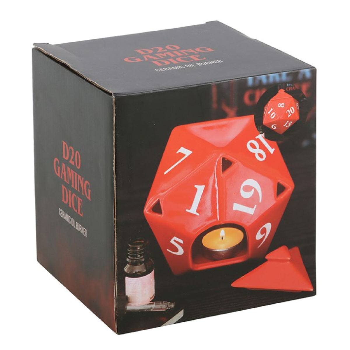 D20 Gaming Dice Shaped Oil Burner - Image 6