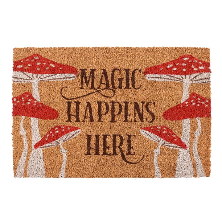 Natural Magic Happens Here Mushroom Doormat - Image 2