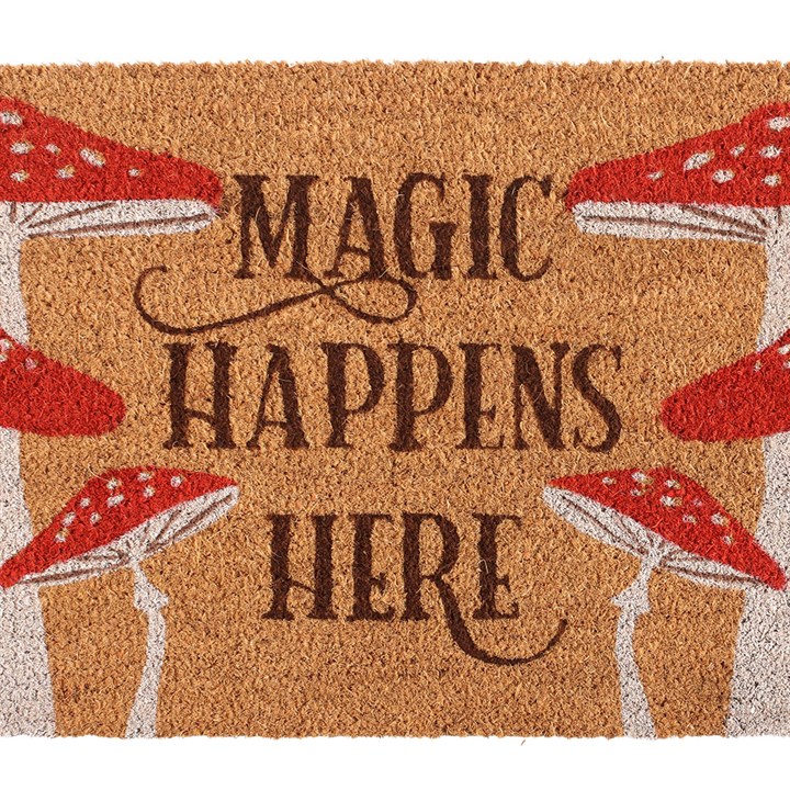 Natural Magic Happens Here Mushroom Doormat - Image 3