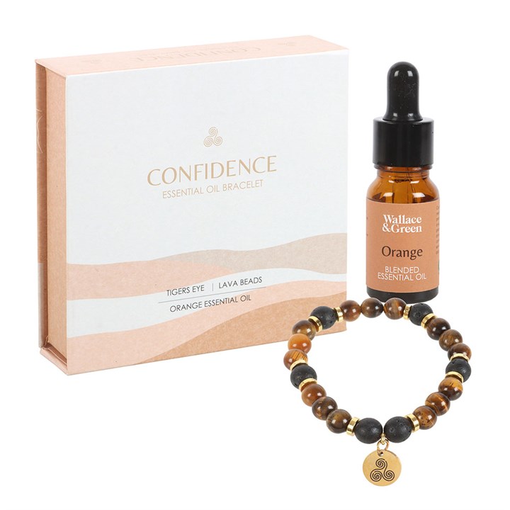Confidence Tiger's Eye Crystal Essential Oil Bracelet - Image 5