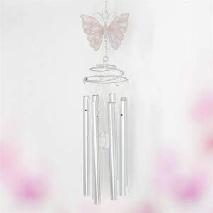 White Butterfly Windchime