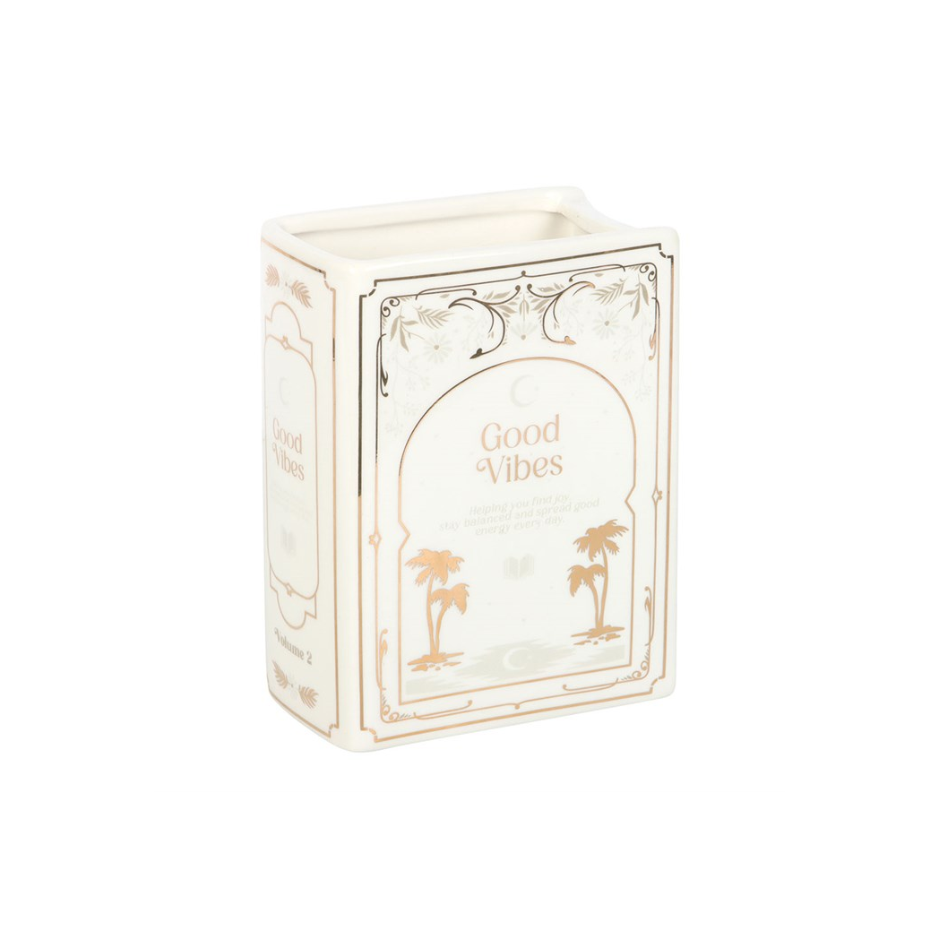 White Book Shaped Vase - Image 2
